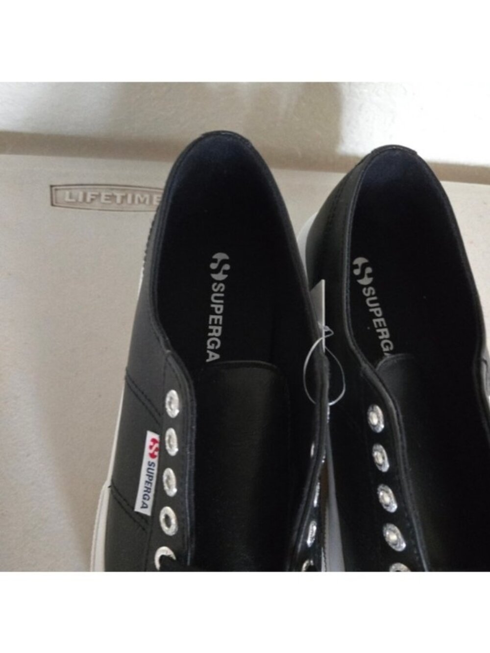 Superga 2750 Nappa Leather Classic Sneaker Women Size 10 New 082025 - Picture 4 of 9